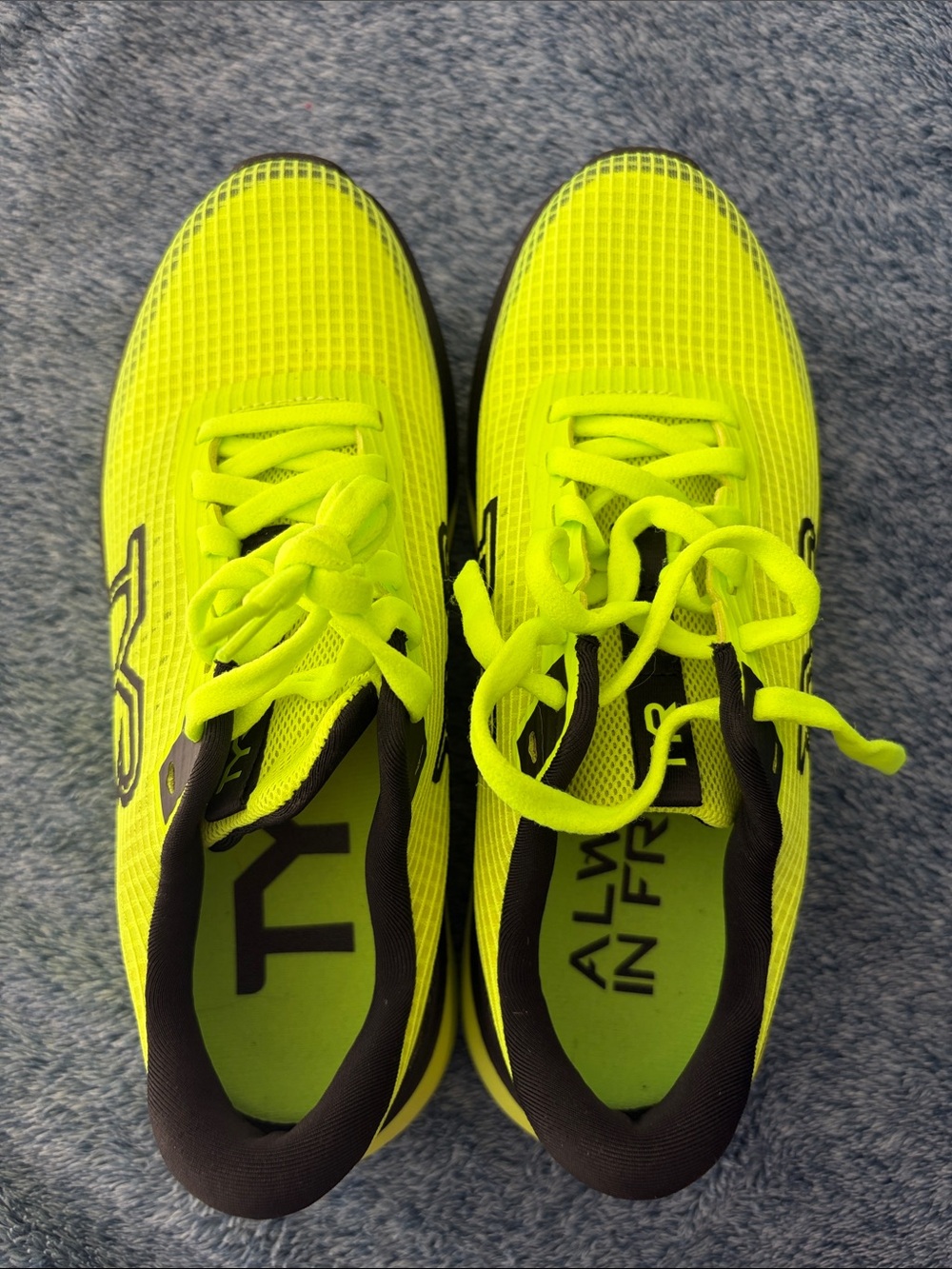 TYR Neon Yellow Athletic Running Shoes